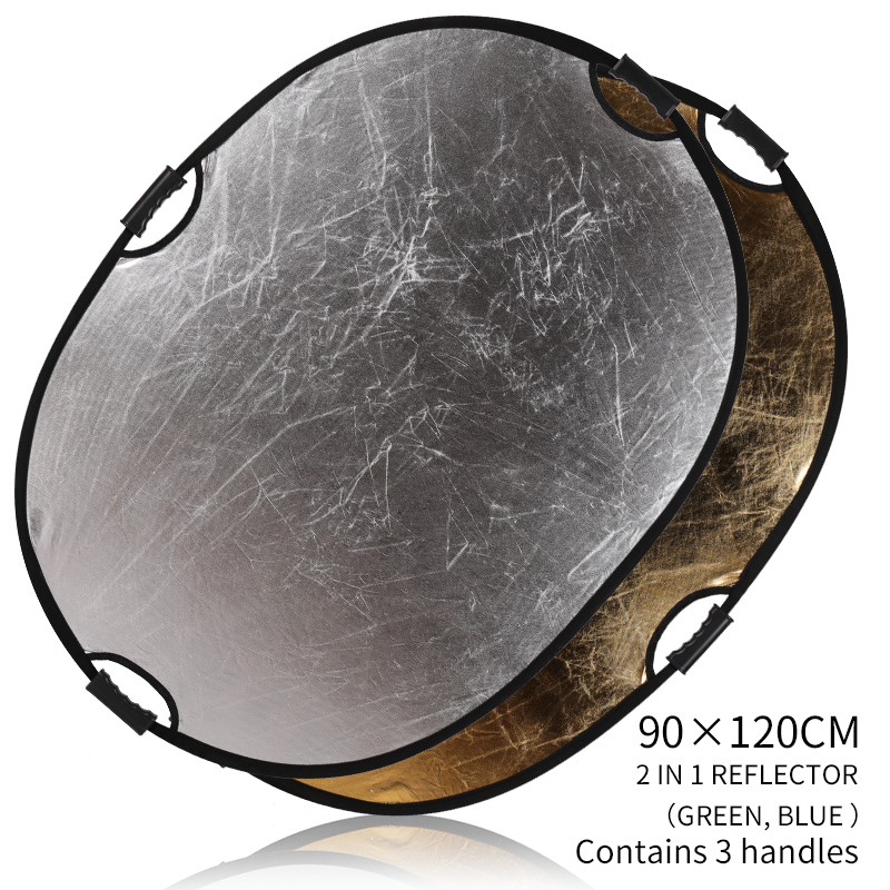 ポータブル 2-in-1 35x47インチ/90x120cm - Reflector Disc Silver のレビューと価格
