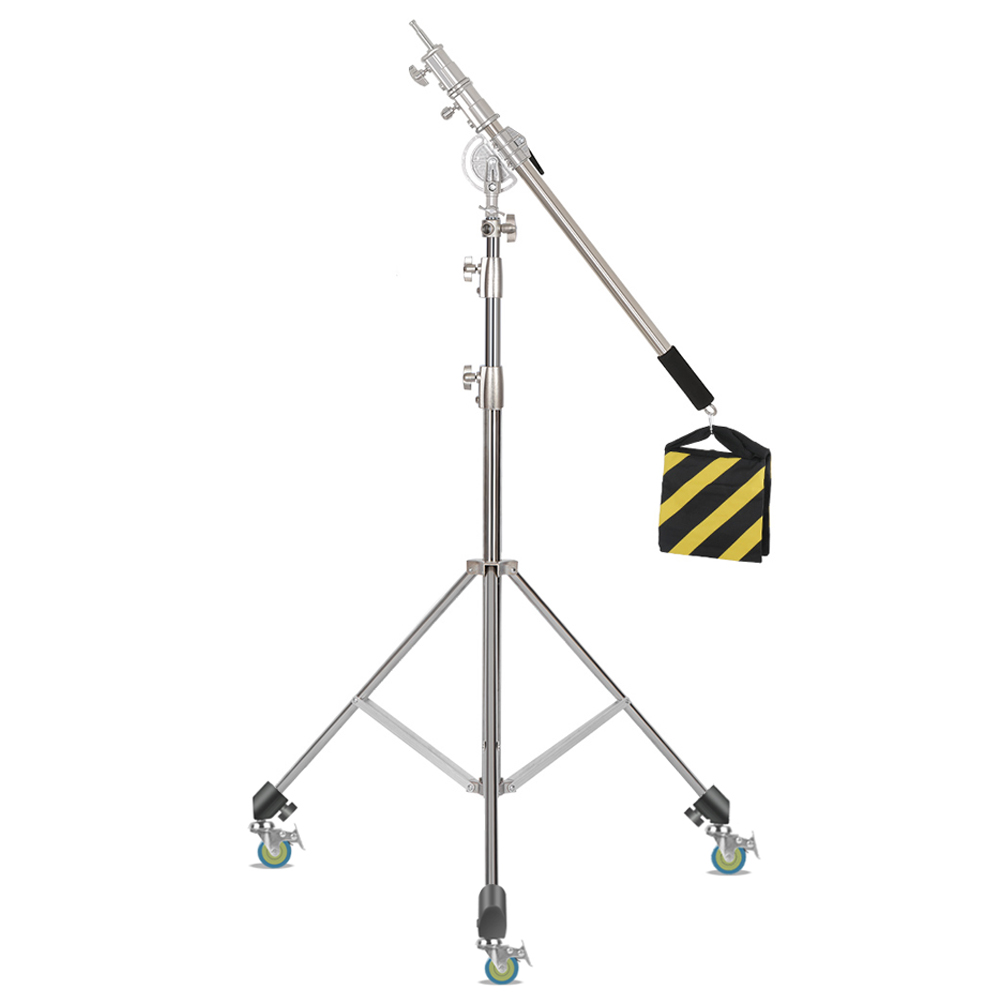 Sh-ステンレス鋼ライトスタンド、LEDライト用三脚サポート - Photography Lighting And Background のレビューと価格