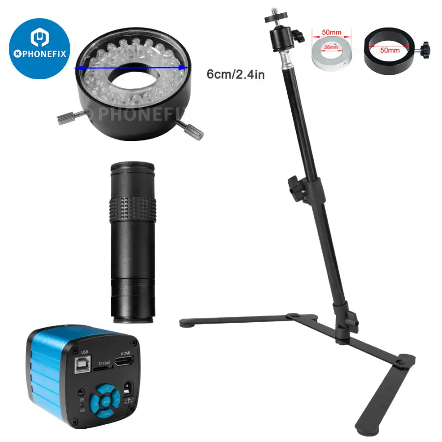 48MP顕微鏡カメラセット、ユニバーサル折りたたみ式1/4イ - Lighting In Photography Definition のレビューと価格
