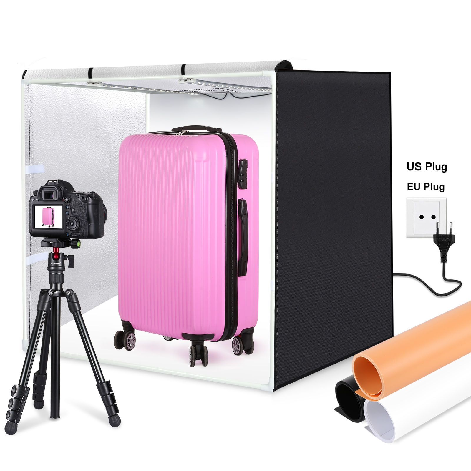 PULUZ 80cm折りたたみ式ポータブル72W 9050L - Photography Lighting And Backdrop Kits のレビューと価格