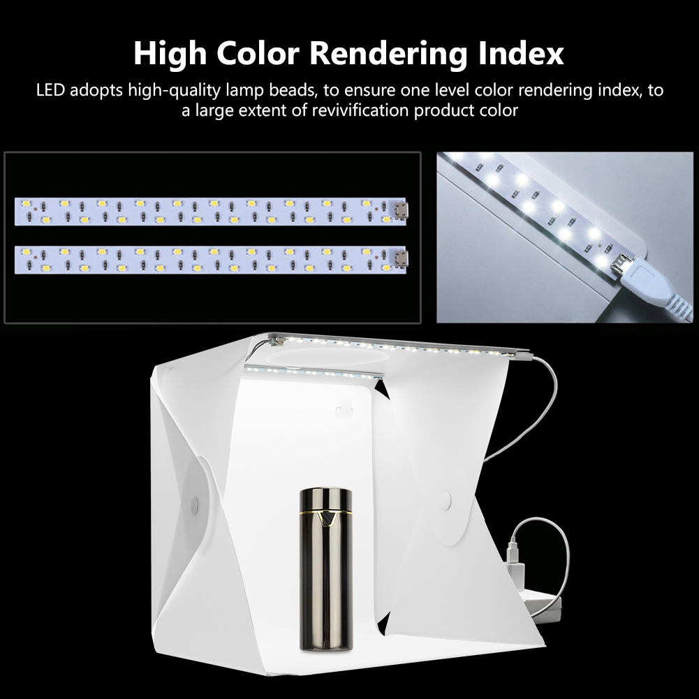 ミニ折りたたみ式スタジオ拡散ソフトライトボックス 24.5x - Photography Lighting And Background のレビューと価格
