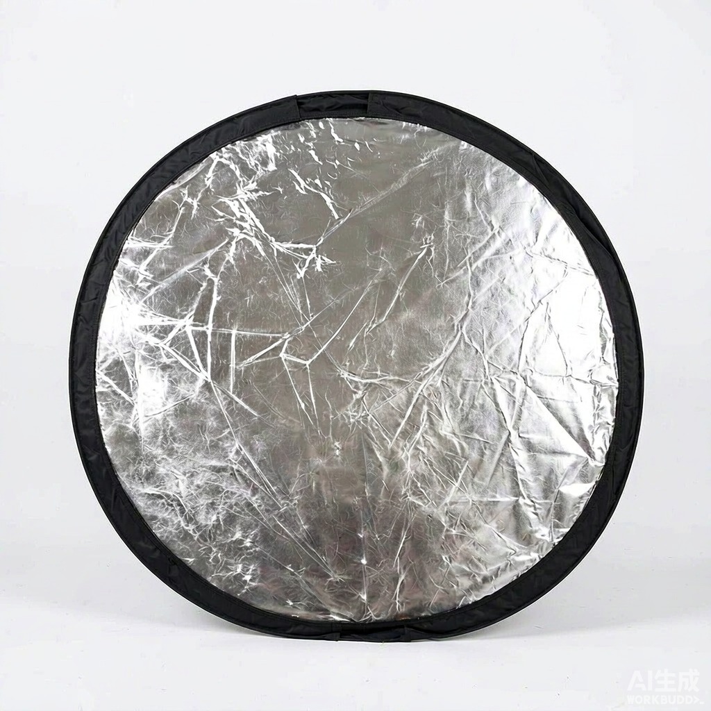 折りたたみ式の5-in-1ライトリフレクター、直径60cmの - Reflector Disc Silver のレビューと価格