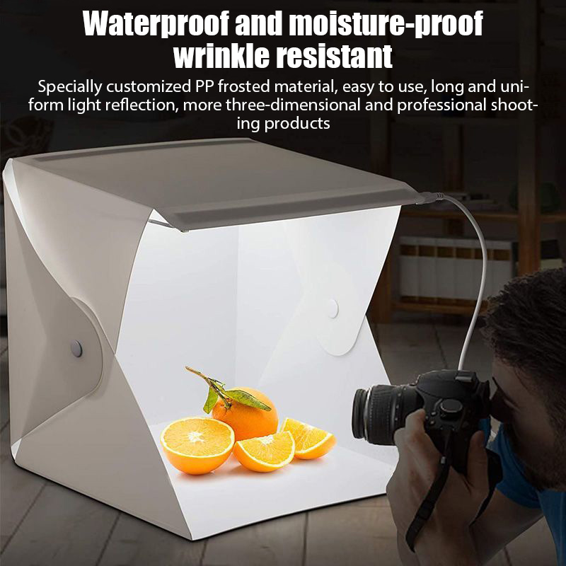 折りたたみ式ライトボックス ポータブル写真撮影用LEDフォト - Photography Lighting And Background のレビューと価格
