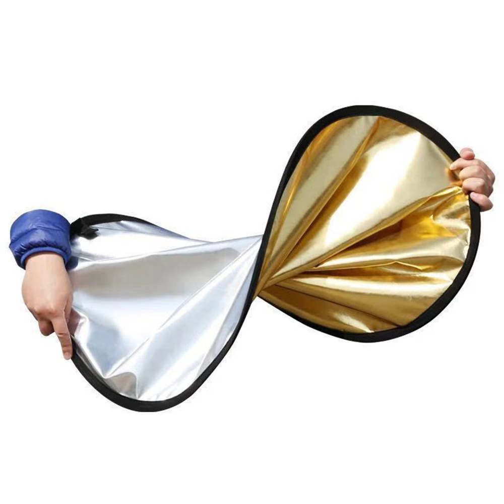 30cm写真撮影用ライトリフレクター シルバー＆ホワイト＆ゴ - Reflector Disc Silver のレビューと価格