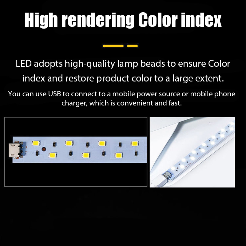 20cmポータブルフォトボックス写真撮影用折りたたみ式LED - Photography Lighting And Background のレビューと価格