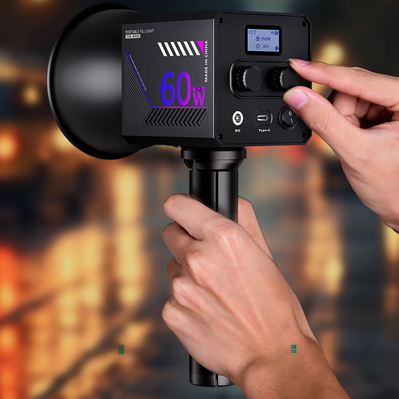 60W RGBビデオライト ポータブルLED撮影スタジオライ - Photography Lighting And Background のレビューと価格