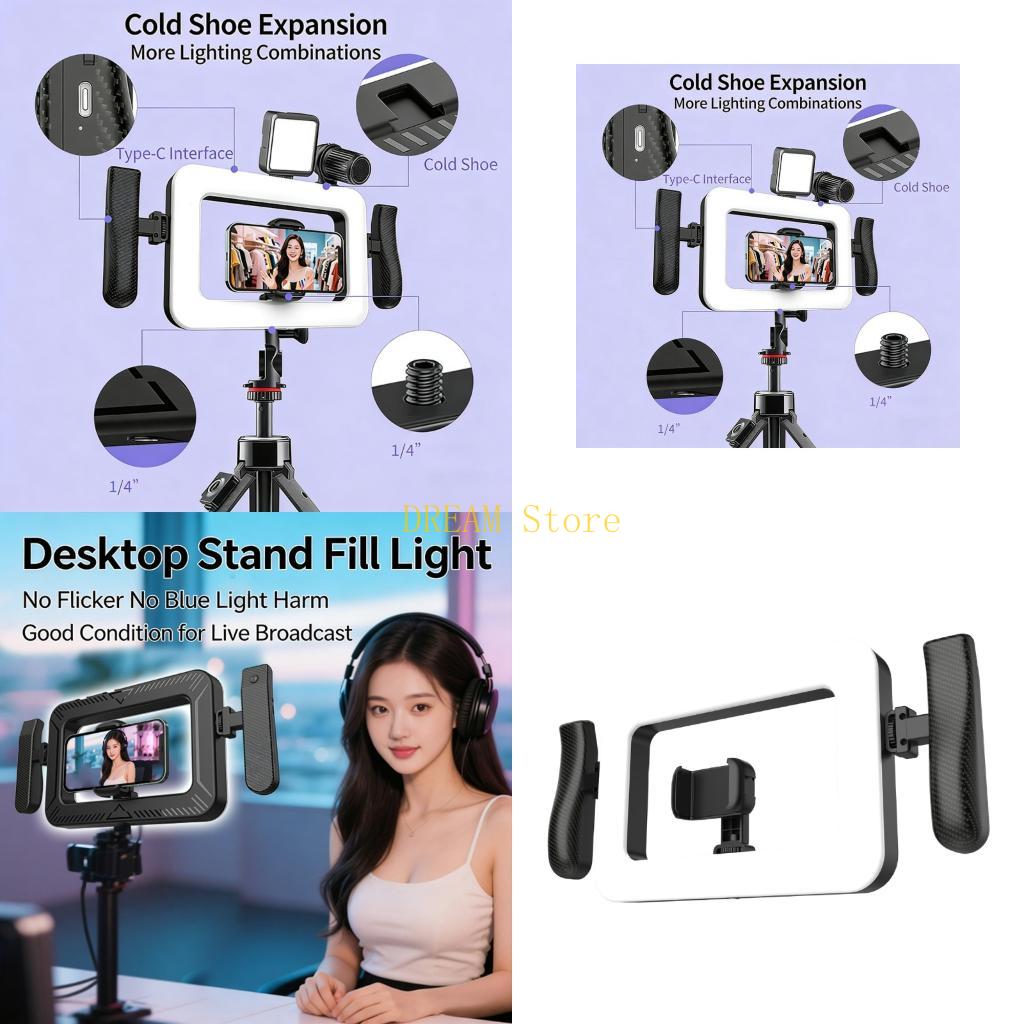 ハンドヘルドポータブルライト 360 ライト調整可能な明るさ - Photography Lighting Design のレビューと価格