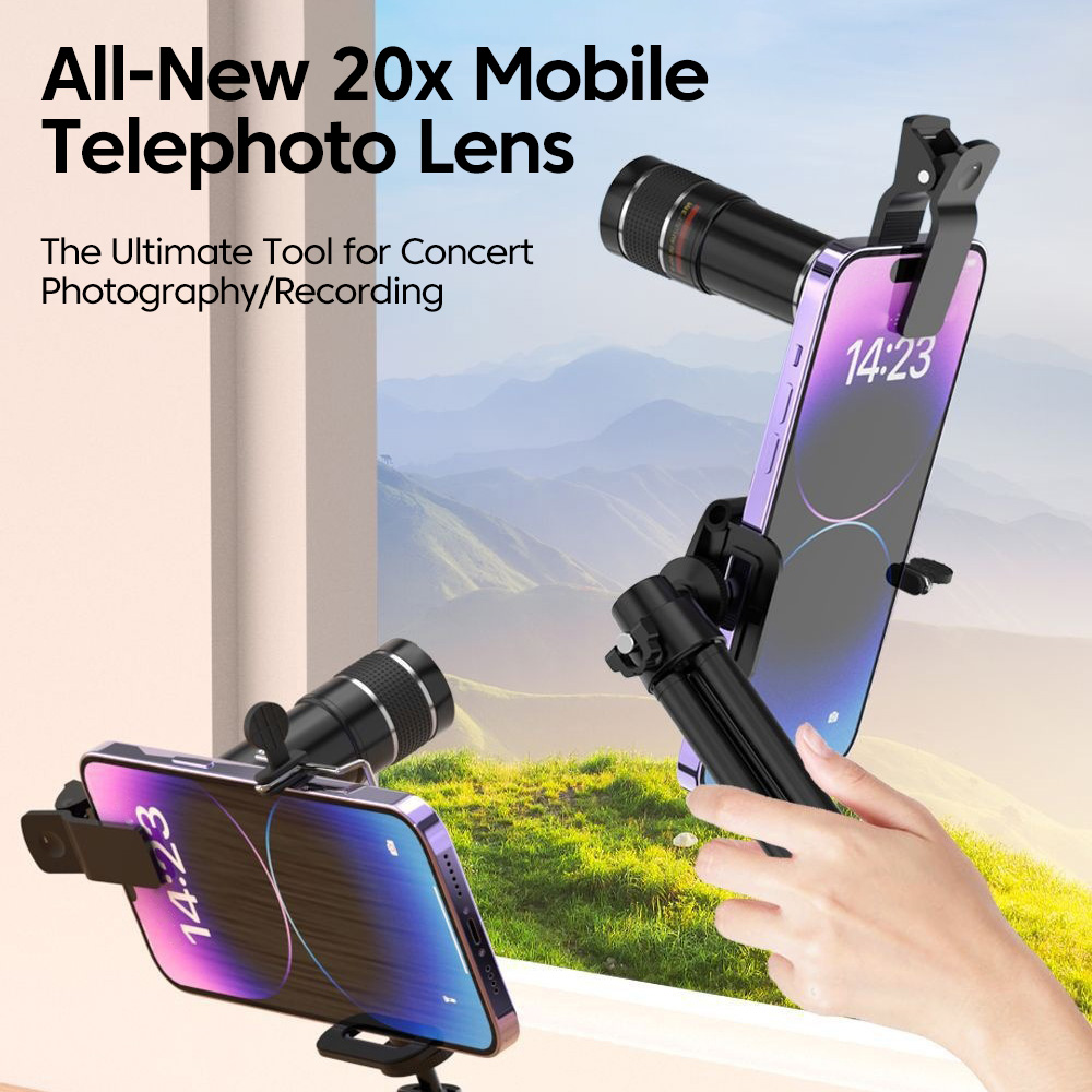 ユニバーサル 20x 望遠電話レンズ高解像度ズームカメラ外部 - Lighting In Photography Definition のレビューと価格
