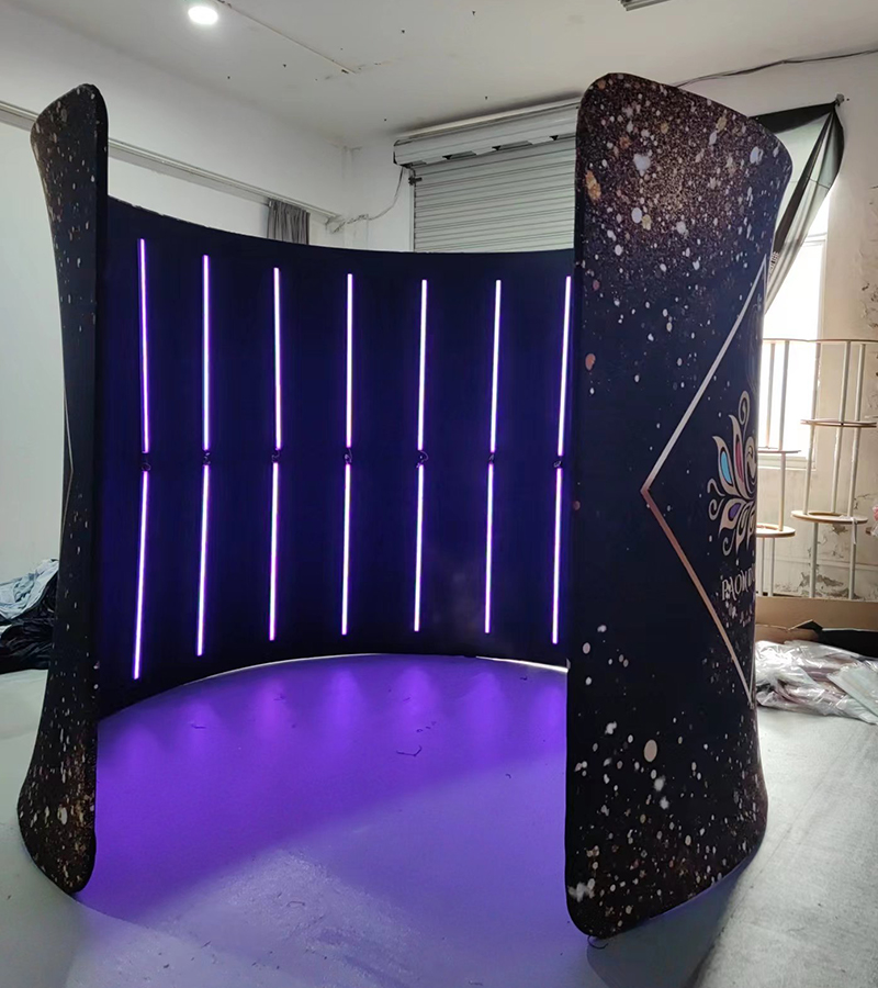 360フォトブースエンクロージャー、無料カスタムロゴ背景幕テ - Photography Lighting And Backdrop Kits のレビューと価格